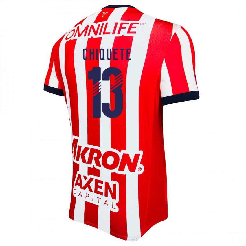 Dames Jesús Orozco Chiquete #13 Rood Wit Blauw Thuisshirt Thuistenue 2024/25 T-Shirt