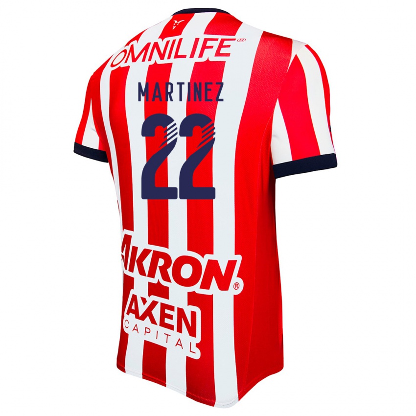 Dames Karla Martínez #22 Rood Wit Blauw Thuisshirt Thuistenue 2024/25 T-Shirt