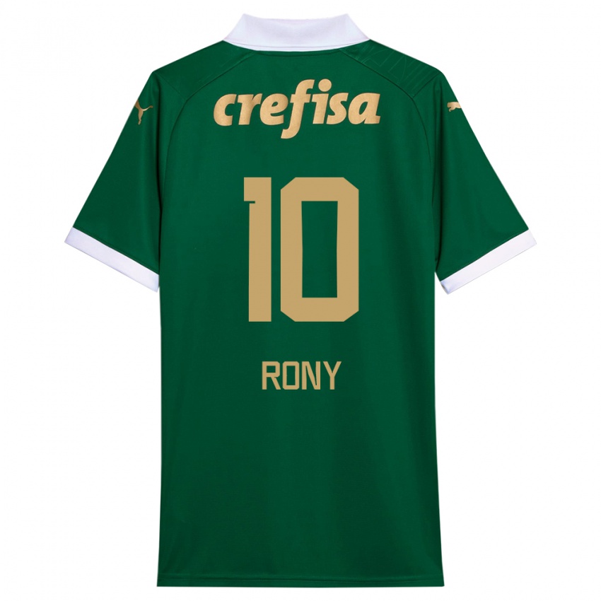 Dames Rony #10 Groen Wit Thuisshirt Thuistenue 2024/25 T-Shirt