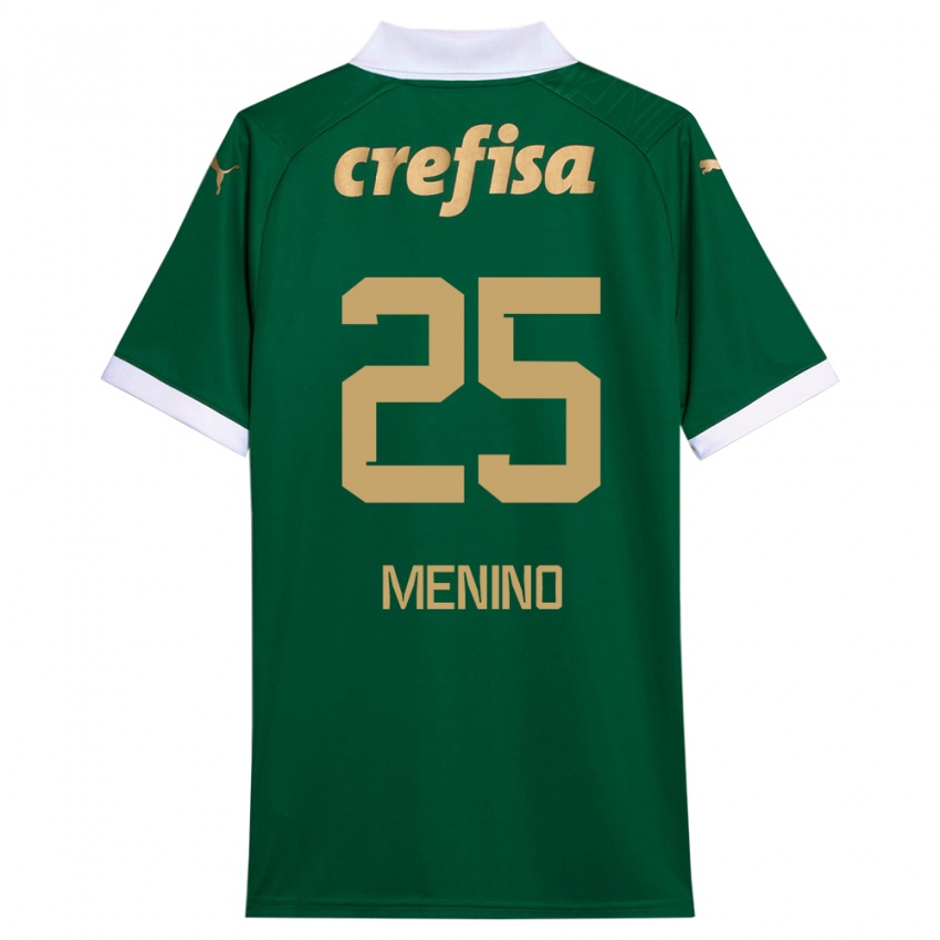 Dames Gabriel Menino #25 Groen Wit Thuisshirt Thuistenue 2024/25 T-Shirt