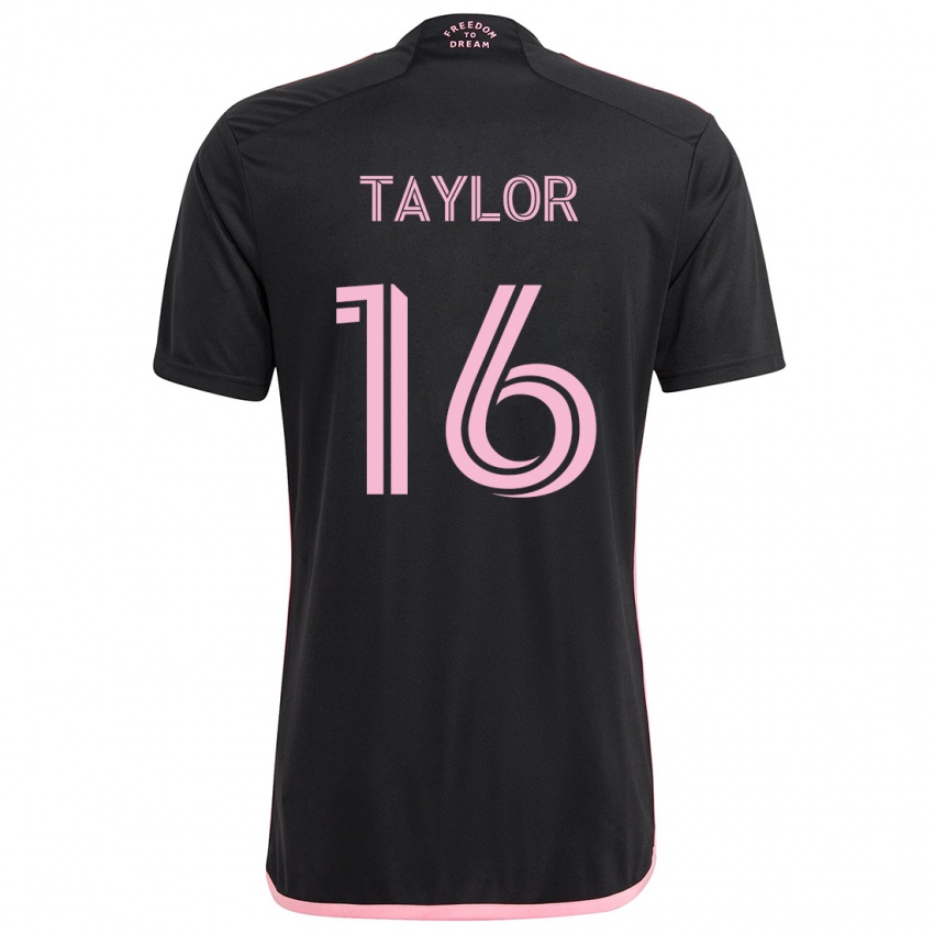 Dames Robert Taylor #16 Zwart Uitshirt Uittenue 2024/25 T-Shirt