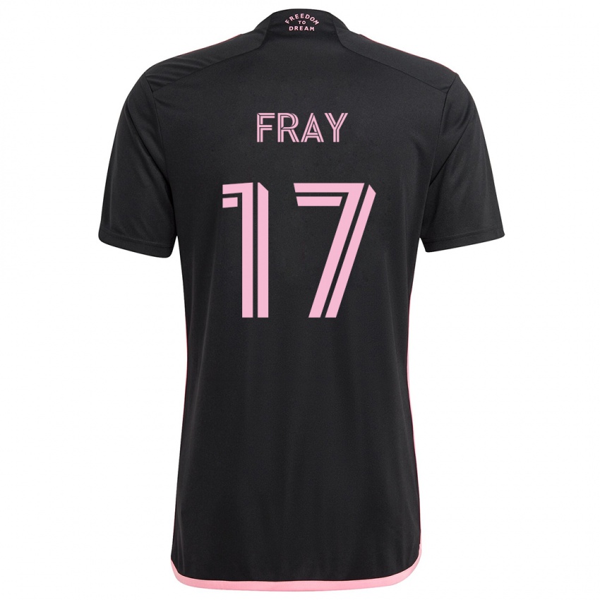 Dames Ian Fray #17 Zwart Uitshirt Uittenue 2024/25 T-Shirt