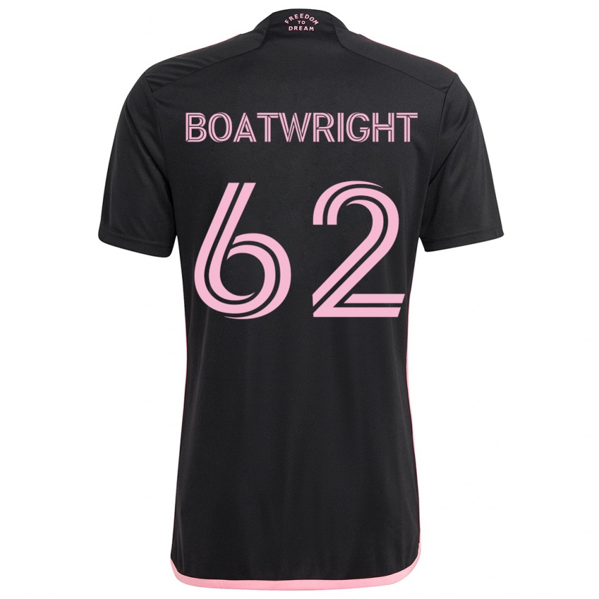 Dames Israel Boatwright #62 Zwart Uitshirt Uittenue 2024/25 T-Shirt