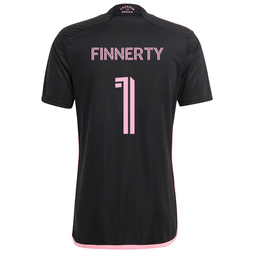 Dames Owen Finnerty #1 Zwart Uitshirt Uittenue 2024/25 T-Shirt