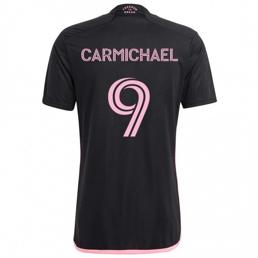 Dames Ryan Carmichael #9 Zwart Uitshirt Uittenue 2024/25 T-Shirt