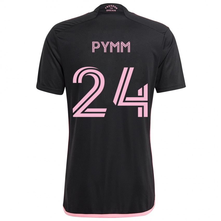 Dames Jack Pymm #24 Zwart Uitshirt Uittenue 2024/25 T-Shirt