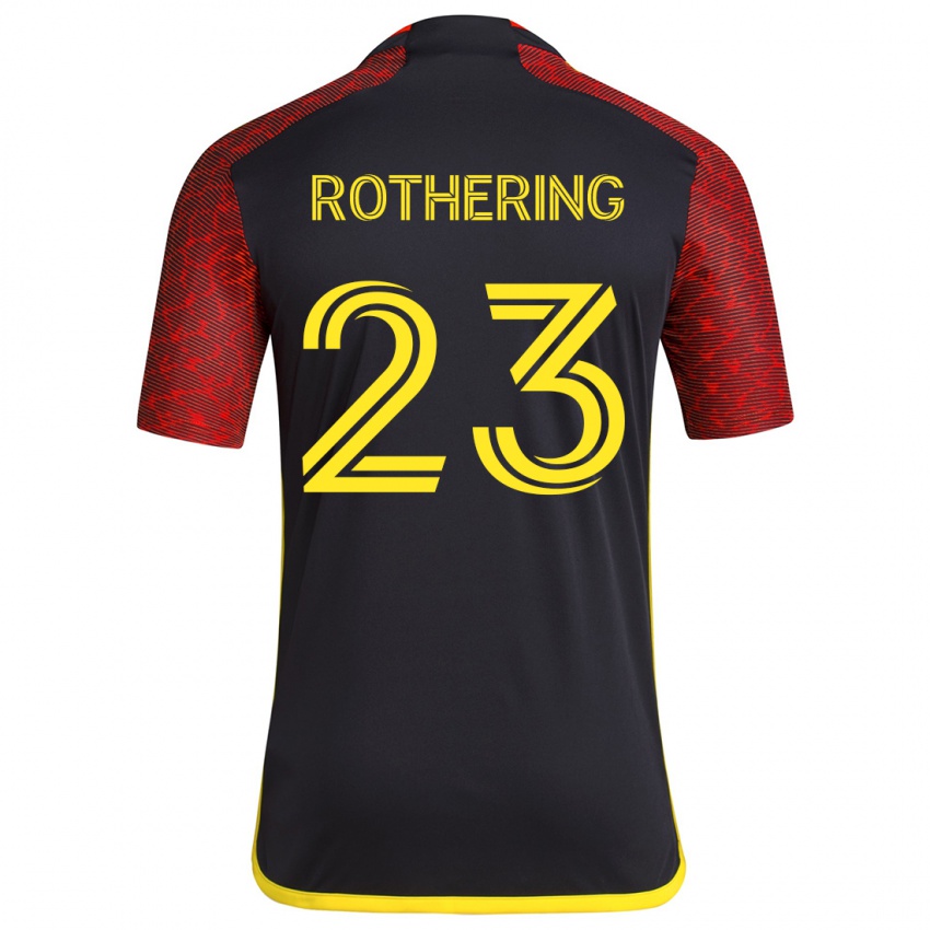 Dames Holly Rothering #23 Rood Zwart Uitshirt Uittenue 2024/25 T-Shirt