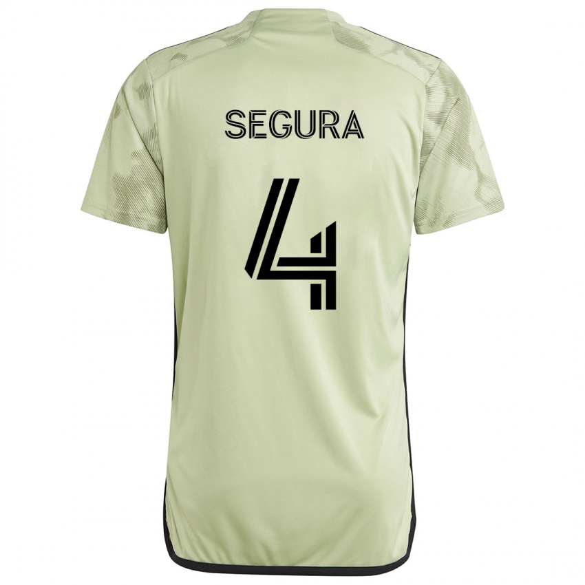 Dames Eddie Segura #4 Licht Groen Uitshirt Uittenue 2024/25 T-Shirt