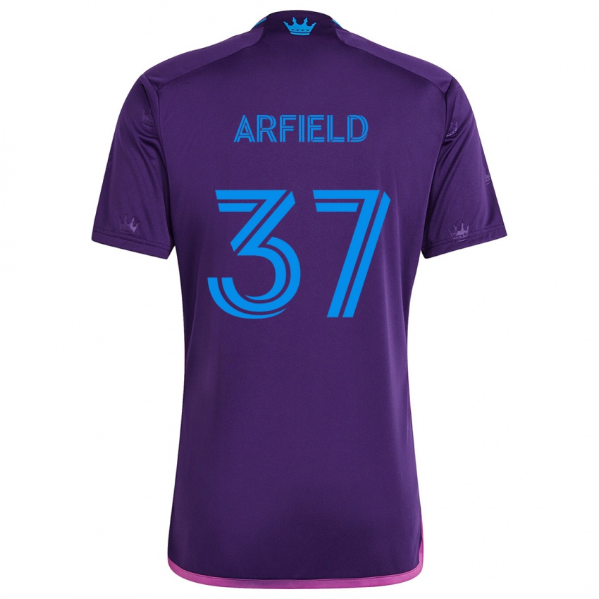 Dames Scott Arfield #37 Paarsblauw Uitshirt Uittenue 2024/25 T-Shirt