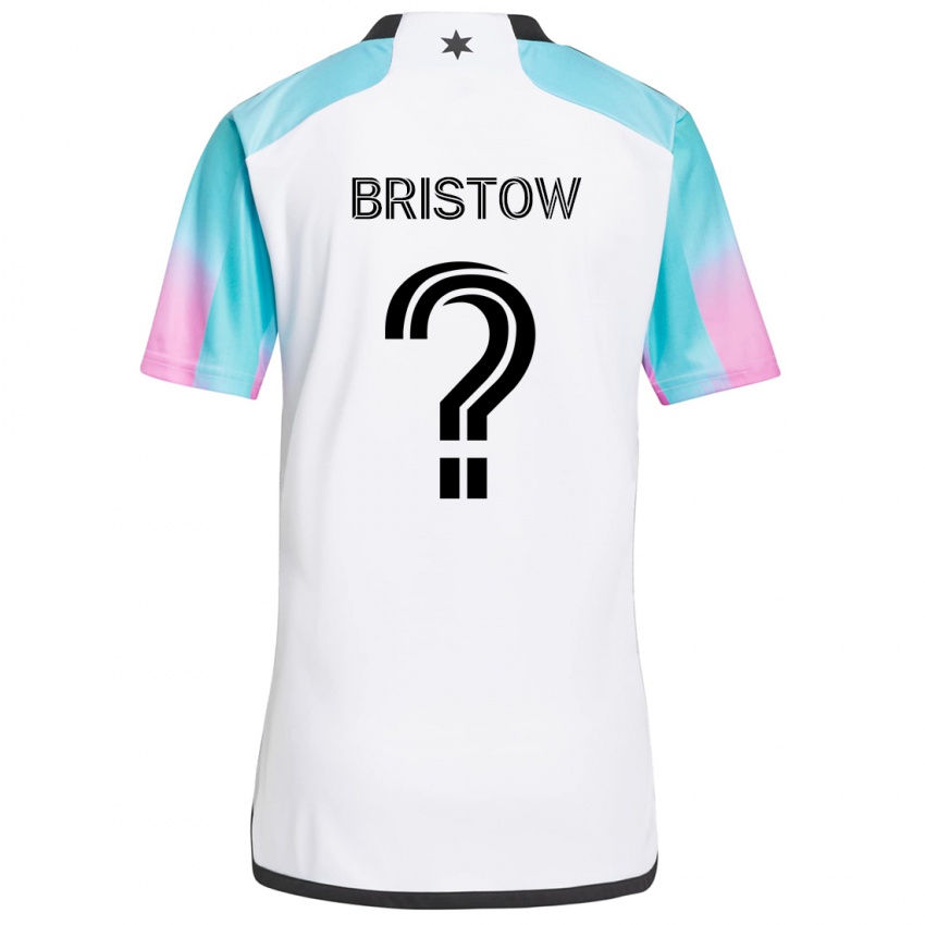 Dames Ethan Bristow #0 Wit Blauw Zwart Uitshirt Uittenue 2024/25 T-Shirt