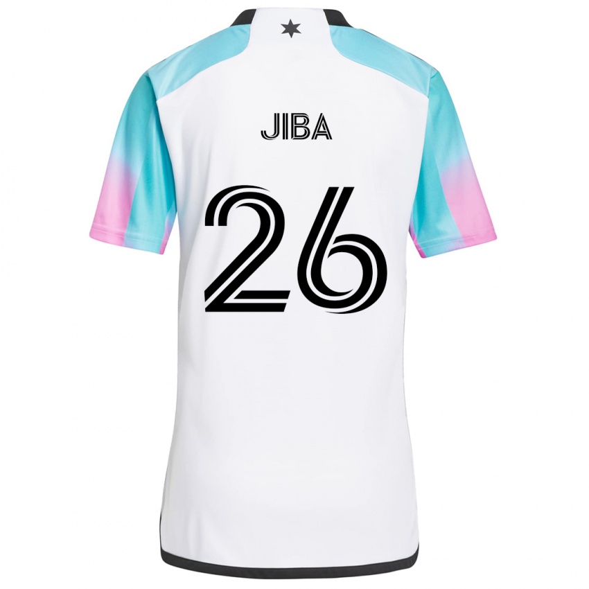 Dames Ryen Jiba #26 Wit Blauw Zwart Uitshirt Uittenue 2024/25 T-Shirt