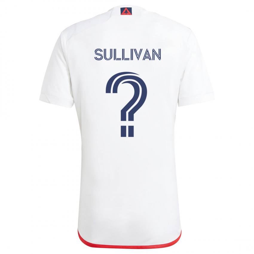 Dames Mason Sullivan #0 Wit Rood Uitshirt Uittenue 2024/25 T-Shirt