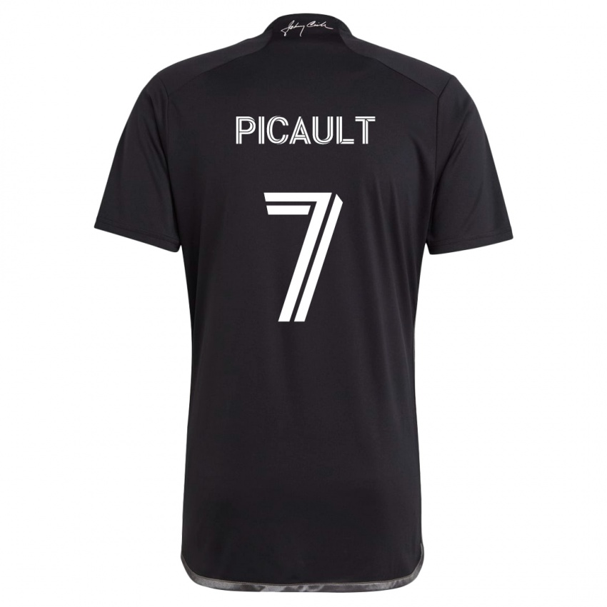 Dames Fafà Picault #7 Zwart Uitshirt Uittenue 2024/25 T-Shirt