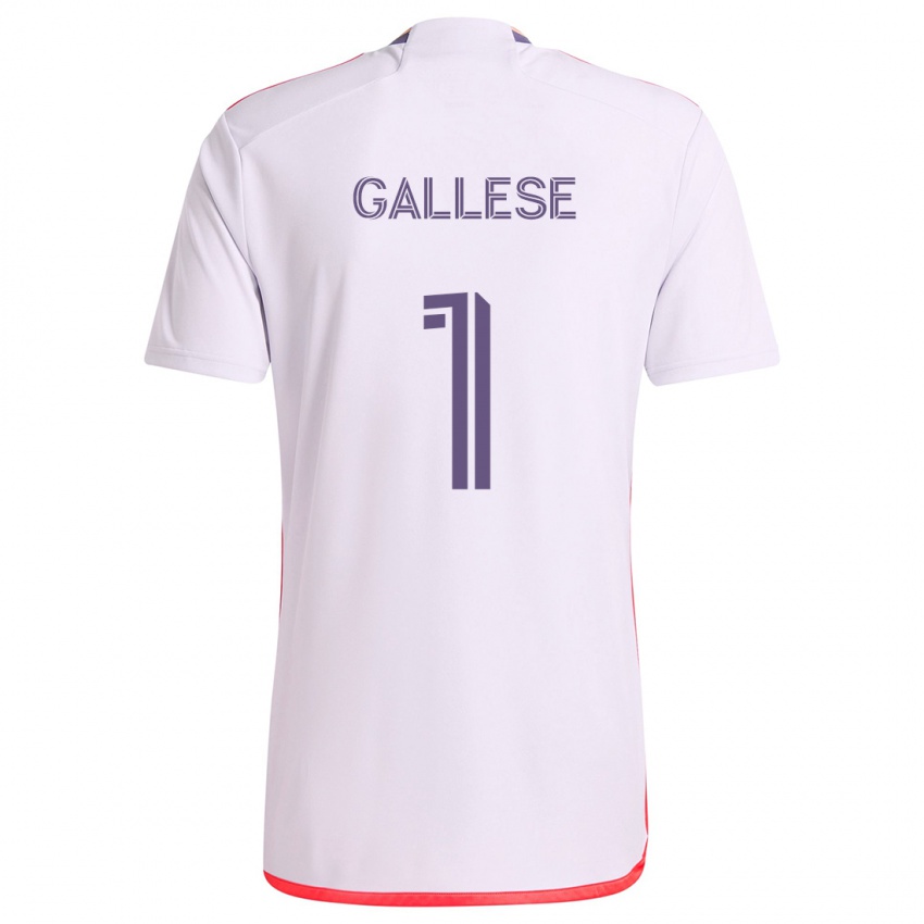 Dames Pedro Gallese #1 Wit Rood Paars Uitshirt Uittenue 2024/25 T-Shirt