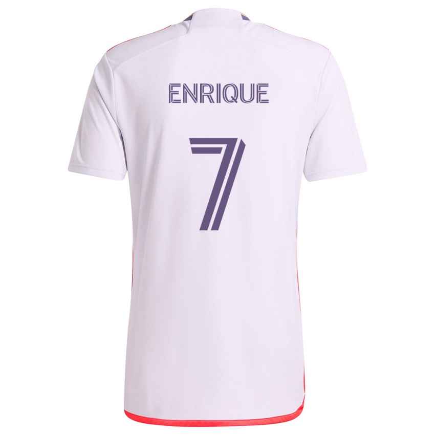 Dames Ramiro Enrique #7 Wit Rood Paars Uitshirt Uittenue 2024/25 T-Shirt