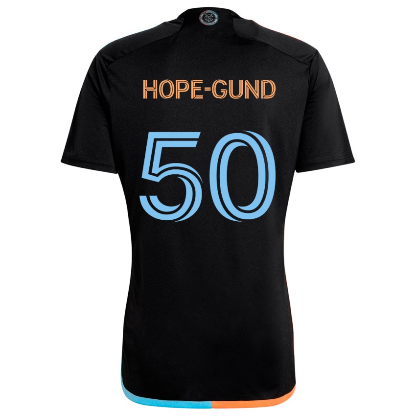 Dames Kofi Hope-Gund #50 Zwart Oranje Blauw Uitshirt Uittenue 2024/25 T-Shirt