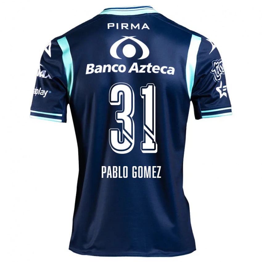 Dames Juan Pablo Gómez #31 Marineblauw Uitshirt Uittenue 2024/25 T-Shirt