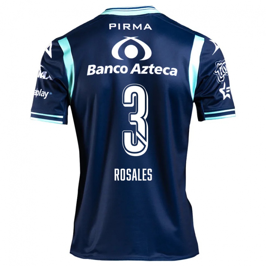 Dames Fátima Rosales #3 Marineblauw Uitshirt Uittenue 2024/25 T-Shirt