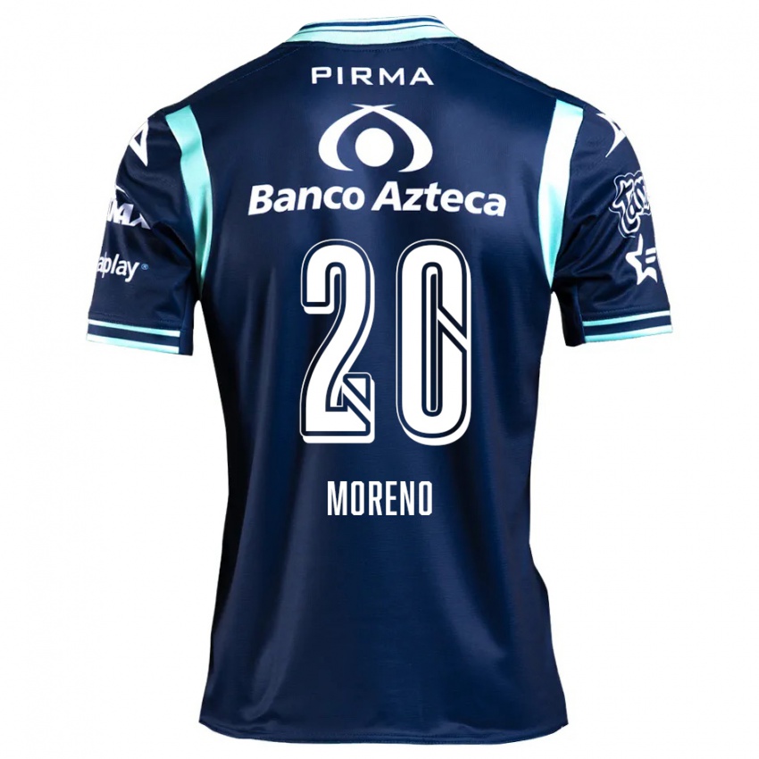 Dames Ximena Moreno #20 Marineblauw Uitshirt Uittenue 2024/25 T-Shirt