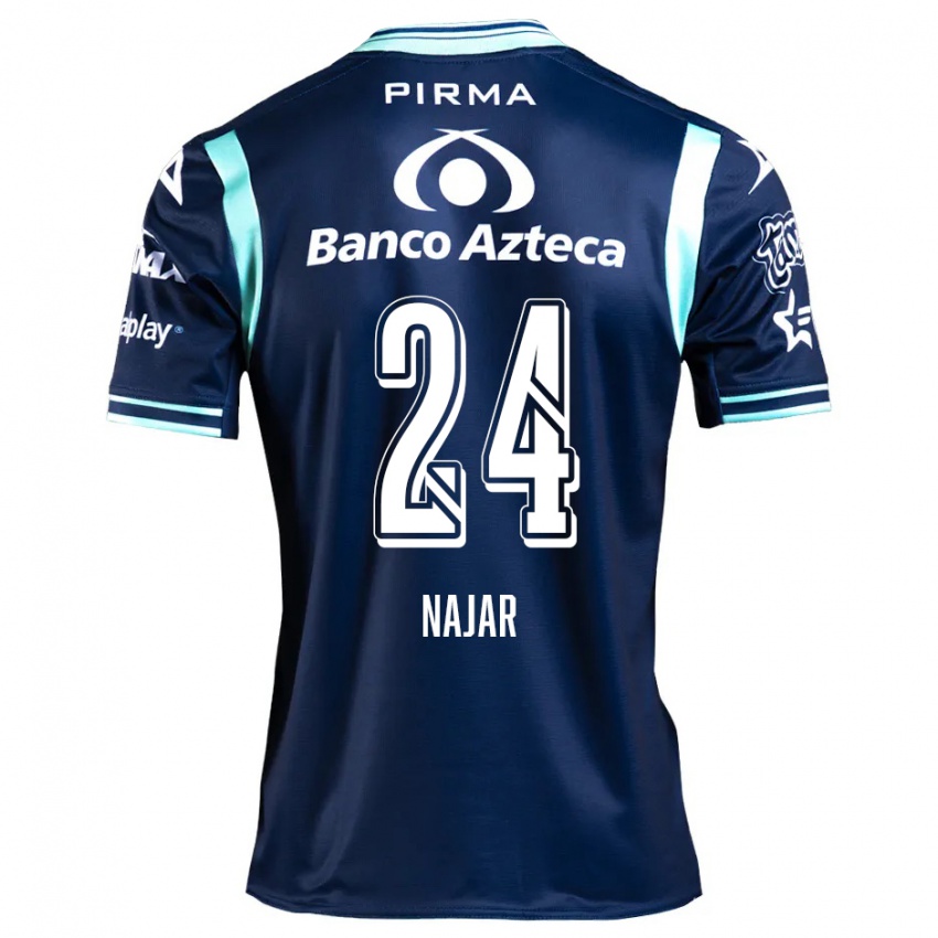 Dames Ivonne Najar #24 Marineblauw Uitshirt Uittenue 2024/25 T-Shirt