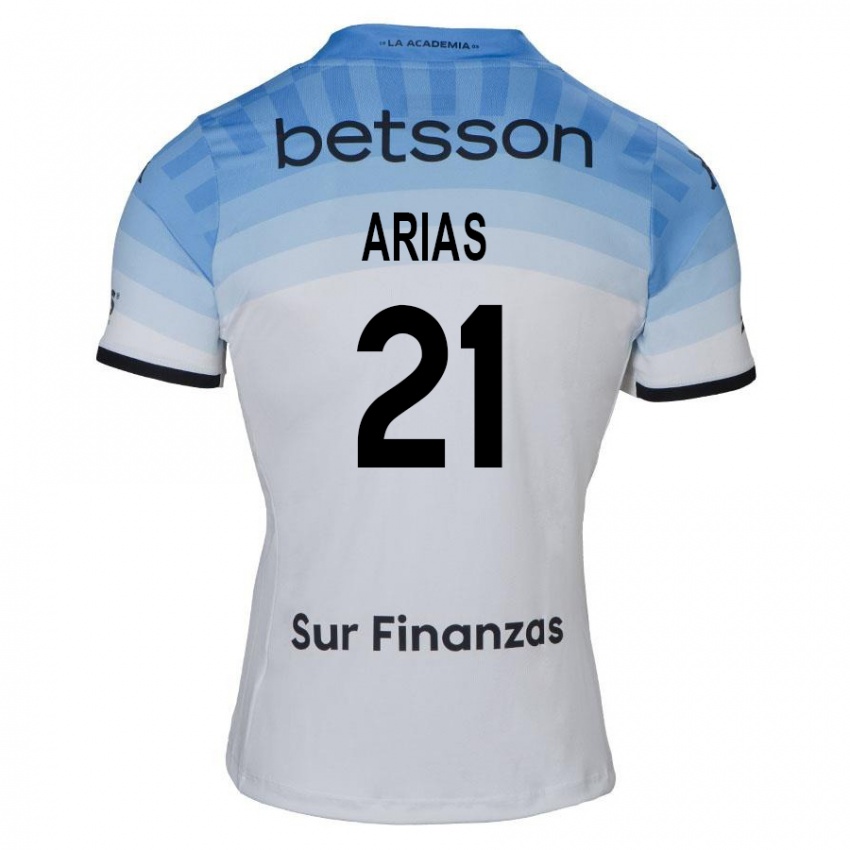 Dames Gabriel Arias #21 Wit Blauw Zwart Uitshirt Uittenue 2024/25 T-Shirt