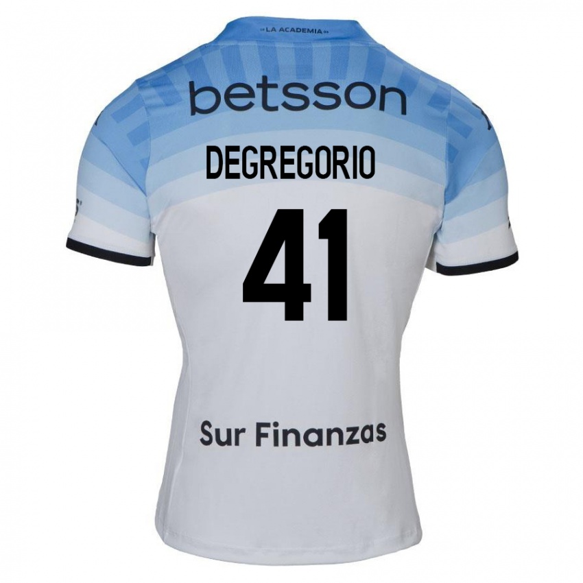 Dames Ramiro Degregorio #41 Wit Blauw Zwart Uitshirt Uittenue 2024/25 T-Shirt