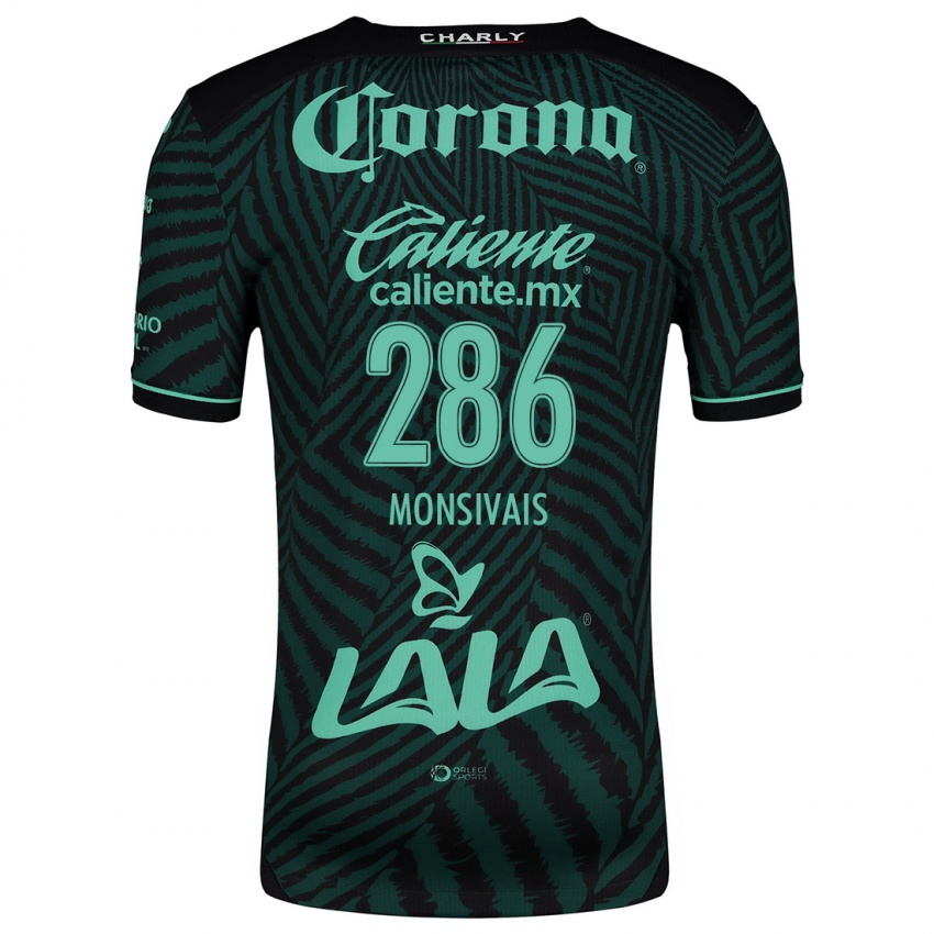 Dames Giovani Monsivais #286 Zwart Groen Uitshirt Uittenue 2024/25 T-Shirt