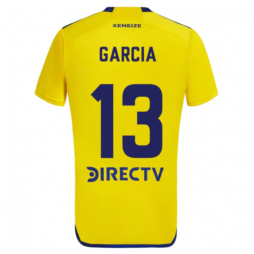 Dames Javier Garcia #13 Geel Blauw Uitshirt Uittenue 2024/25 T-Shirt