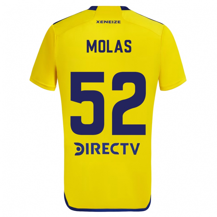 Dames Walter Molas #52 Geel Blauw Uitshirt Uittenue 2024/25 T-Shirt