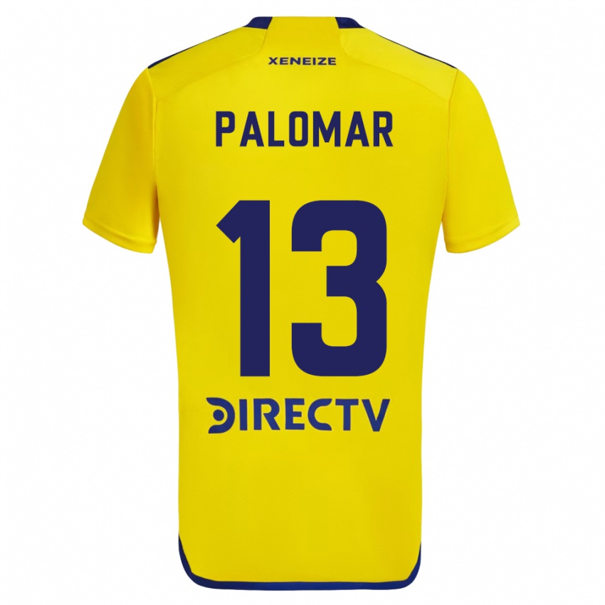 Dames Estefania Palomar #13 Geel Blauw Uitshirt Uittenue 2024/25 T-Shirt