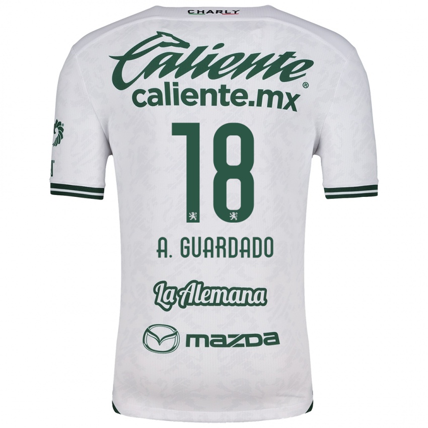 Dames Andres Guardado #18 Wit Groen Uitshirt Uittenue 2024/25 T-Shirt