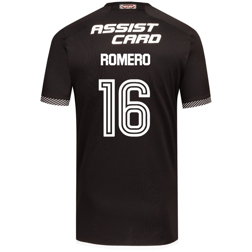 Dames Evanz Romero #16 Zwart Wit Uitshirt Uittenue 2024/25 T-Shirt