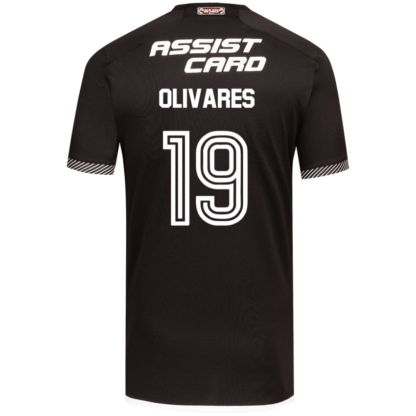 Dames Michelle Olivares #19 Zwart Wit Uitshirt Uittenue 2024/25 T-Shirt