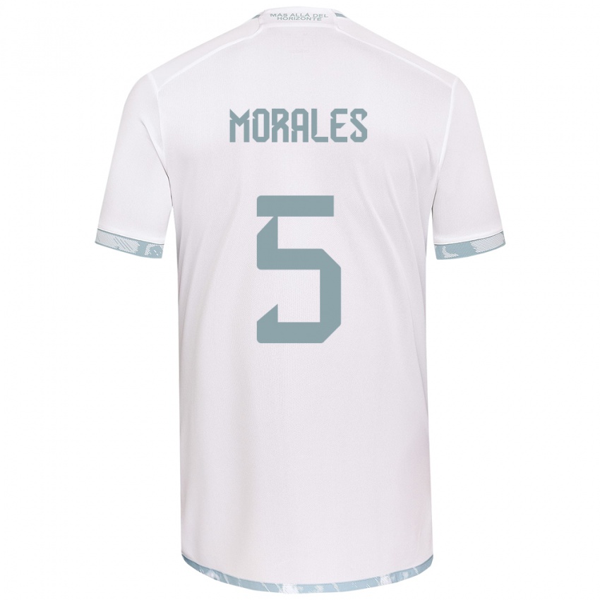 Dames Mariana Morales #5 Wit Grijs Uitshirt Uittenue 2024/25 T-Shirt