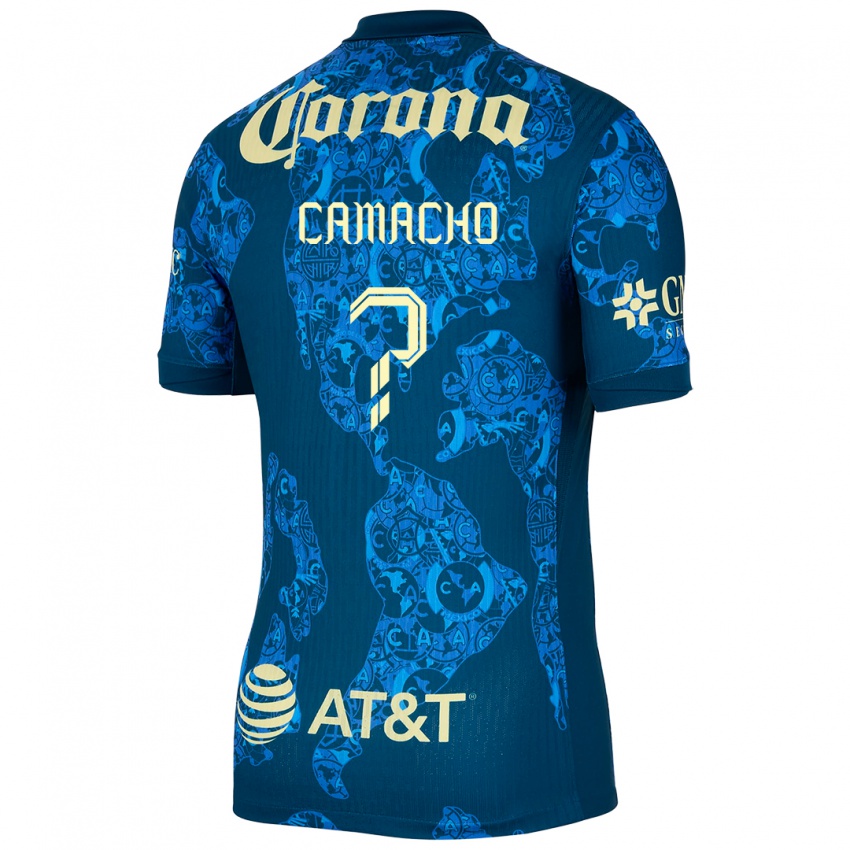 Dames Jorge Camacho #0 Blauw Geel Uitshirt Uittenue 2024/25 T-Shirt