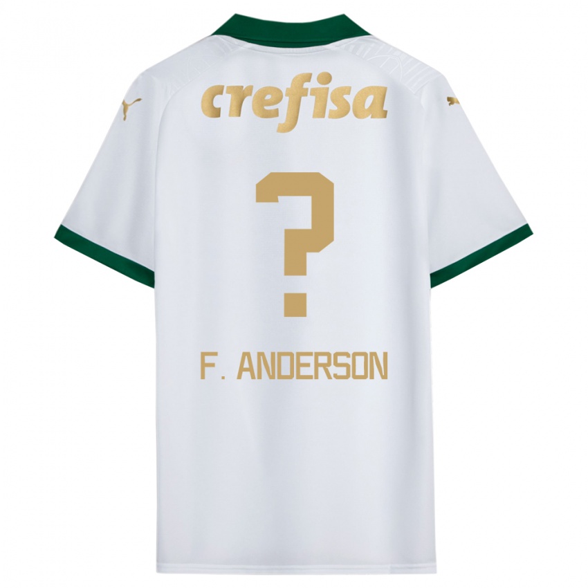 Dames Felipe Anderson #0 Wit Groen Uitshirt Uittenue 2024/25 T-Shirt