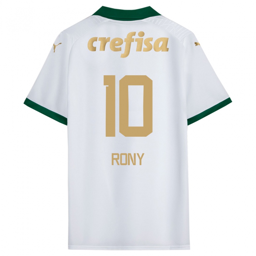 Dames Rony #10 Wit Groen Uitshirt Uittenue 2024/25 T-Shirt