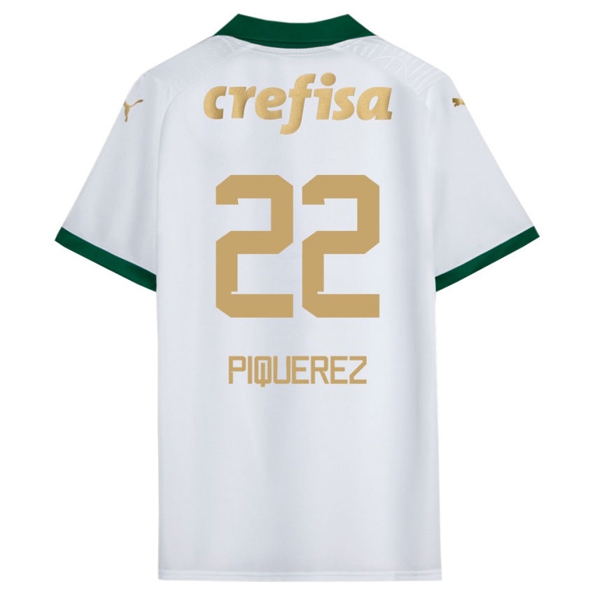 Dames Joaquin Piquerez #22 Wit Groen Uitshirt Uittenue 2024/25 T-Shirt