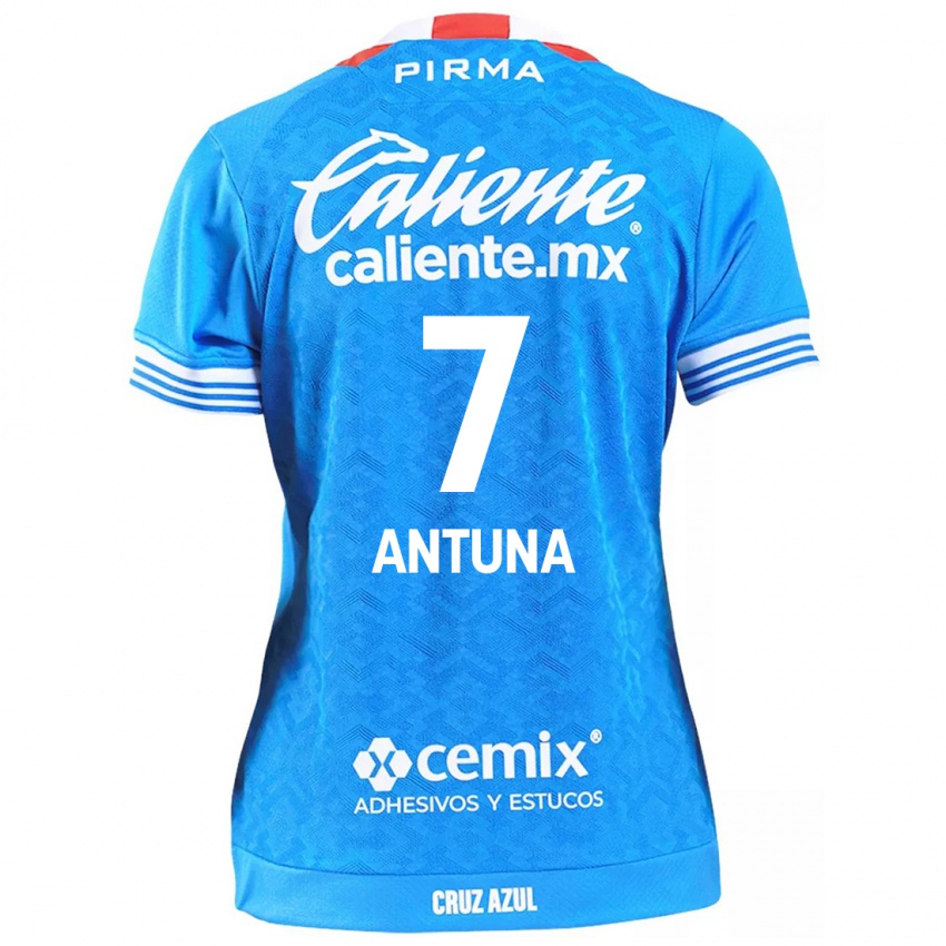 Kinderen Uriel Antuna #7 Hemelsblauw Thuisshirt Thuistenue 2024/25 T-Shirt