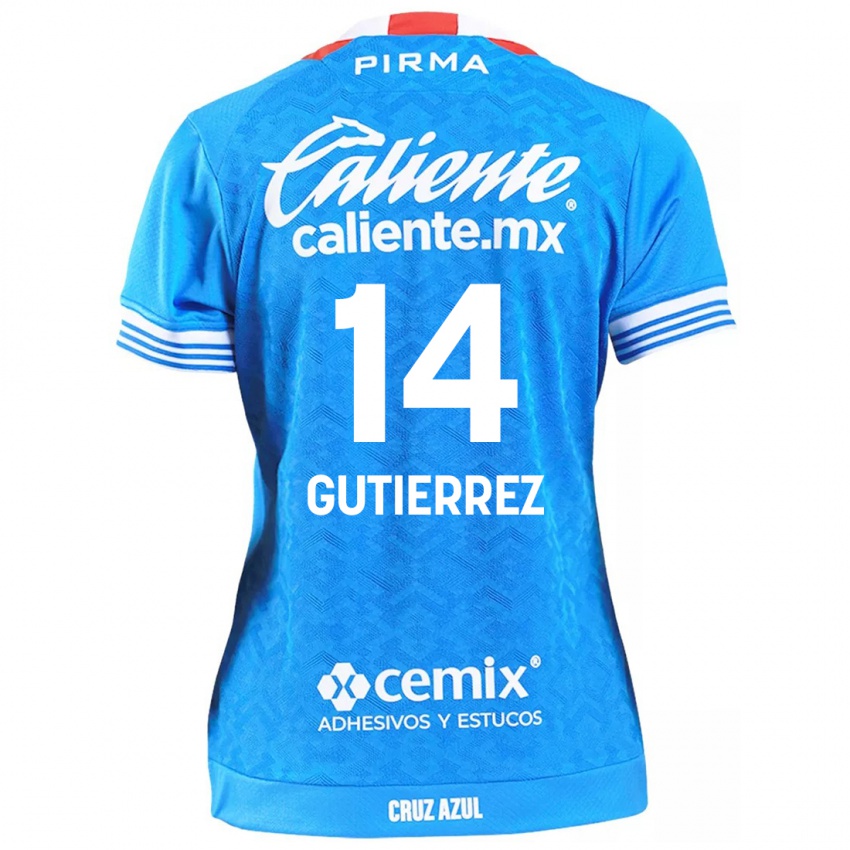 Kinderen Alexis Gutierrez #14 Hemelsblauw Thuisshirt Thuistenue 2024/25 T-Shirt