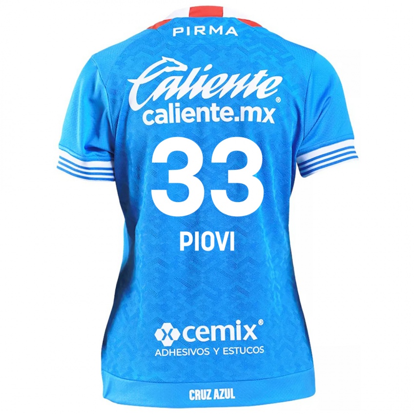 Kinderen Gonzalo Piovi #33 Hemelsblauw Thuisshirt Thuistenue 2024/25 T-Shirt