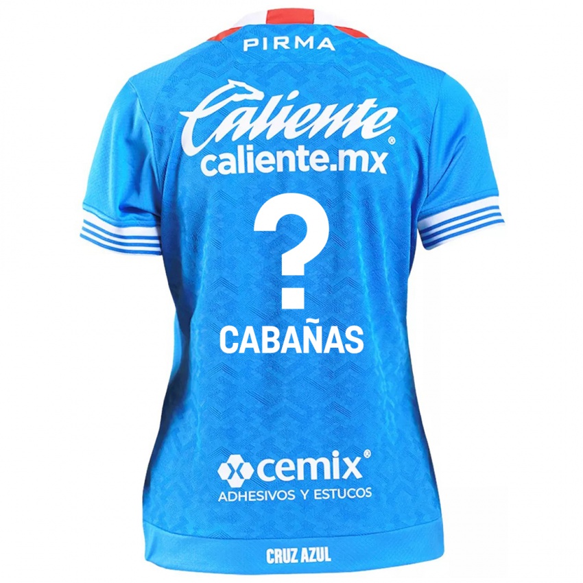 Kinderen Alfredo Cabañas #0 Hemelsblauw Thuisshirt Thuistenue 2024/25 T-Shirt