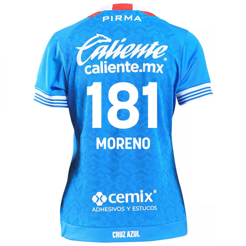 Kinderen Roberto Moreno #181 Hemelsblauw Thuisshirt Thuistenue 2024/25 T-Shirt