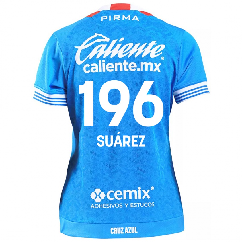 Kinderen Javier Suárez #196 Hemelsblauw Thuisshirt Thuistenue 2024/25 T-Shirt