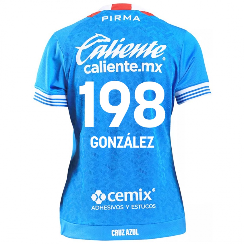 Kinderen Kenneth González #198 Hemelsblauw Thuisshirt Thuistenue 2024/25 T-Shirt