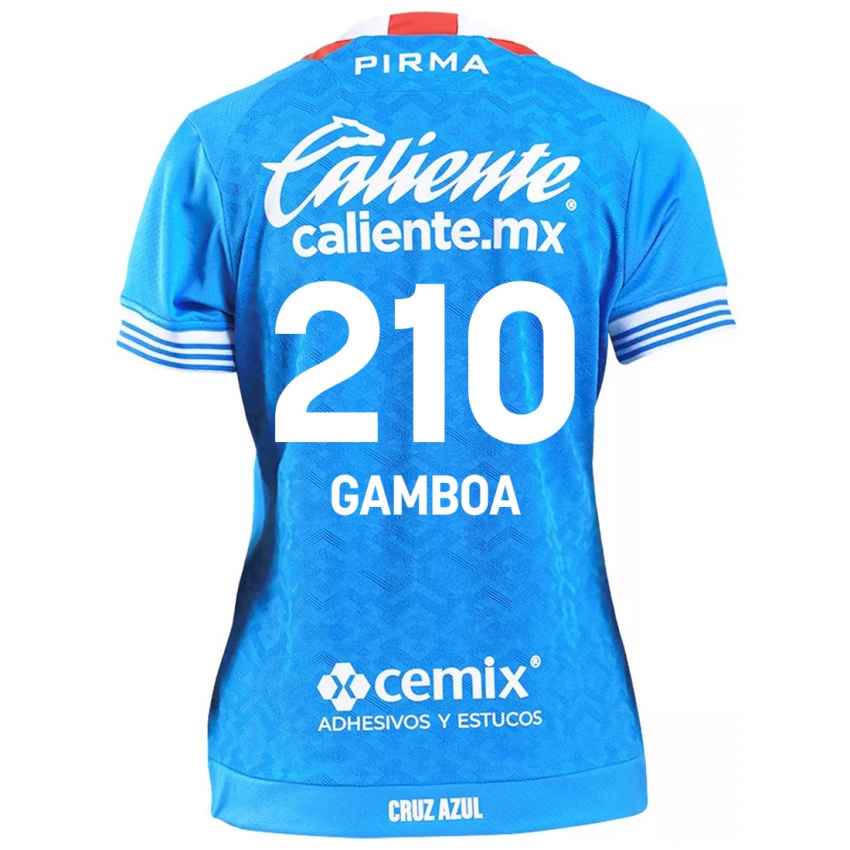 Kinderen Bryan Gamboa #210 Hemelsblauw Thuisshirt Thuistenue 2024/25 T-Shirt