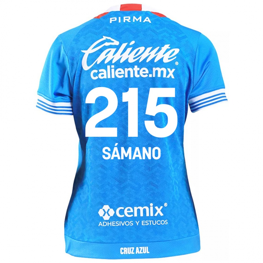 Kinderen Fernando Sámano #215 Hemelsblauw Thuisshirt Thuistenue 2024/25 T-Shirt