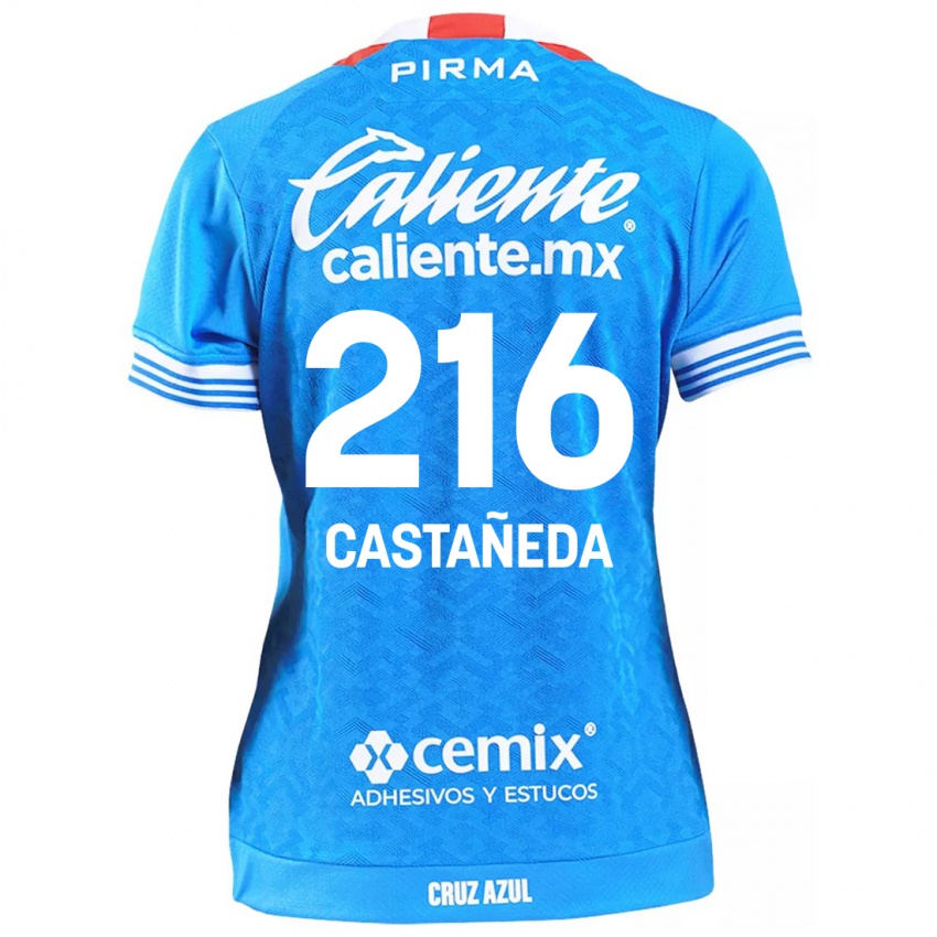 Kinderen Ian Castañeda #216 Hemelsblauw Thuisshirt Thuistenue 2024/25 T-Shirt