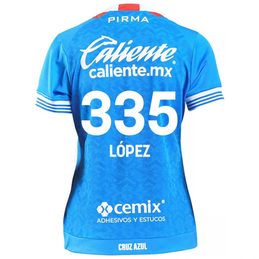 Kinderen Alfredo López #335 Hemelsblauw Thuisshirt Thuistenue 2024/25 T-Shirt