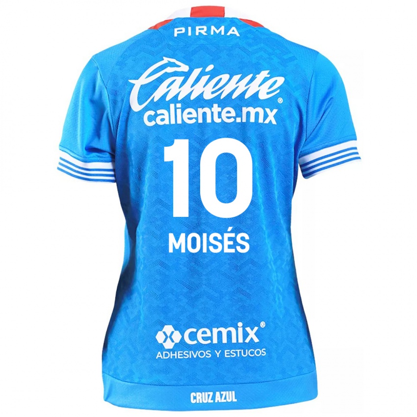 Kinderen Moisés Vieira #10 Hemelsblauw Thuisshirt Thuistenue 2024/25 T-Shirt